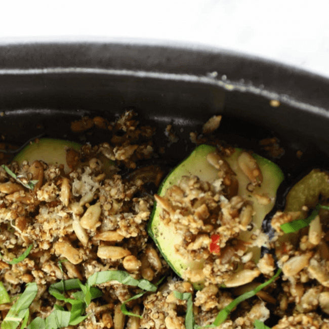 Aubergine-Courgette-Parmezaanse kaas - FOODIES IN HEELS