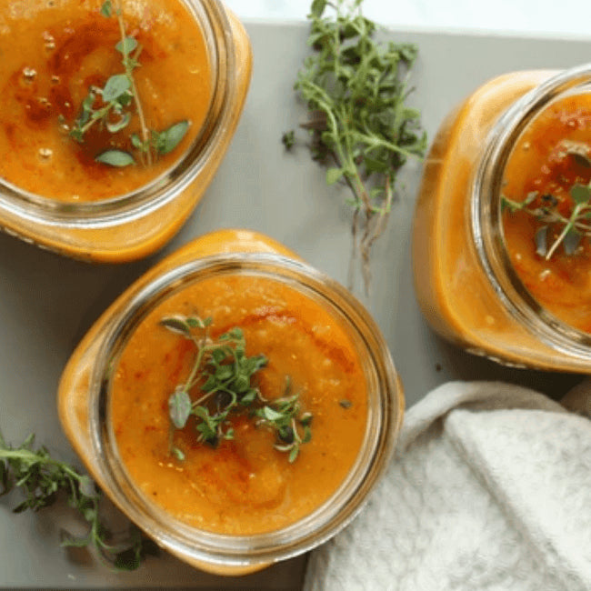 Geroosterde Butternut Squash Soep - FOODIES IN HEELS