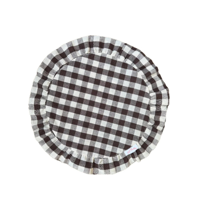 Darcy Placemat Brown Gingham 40cm (set van 2) - Placemats - Club Carlotta