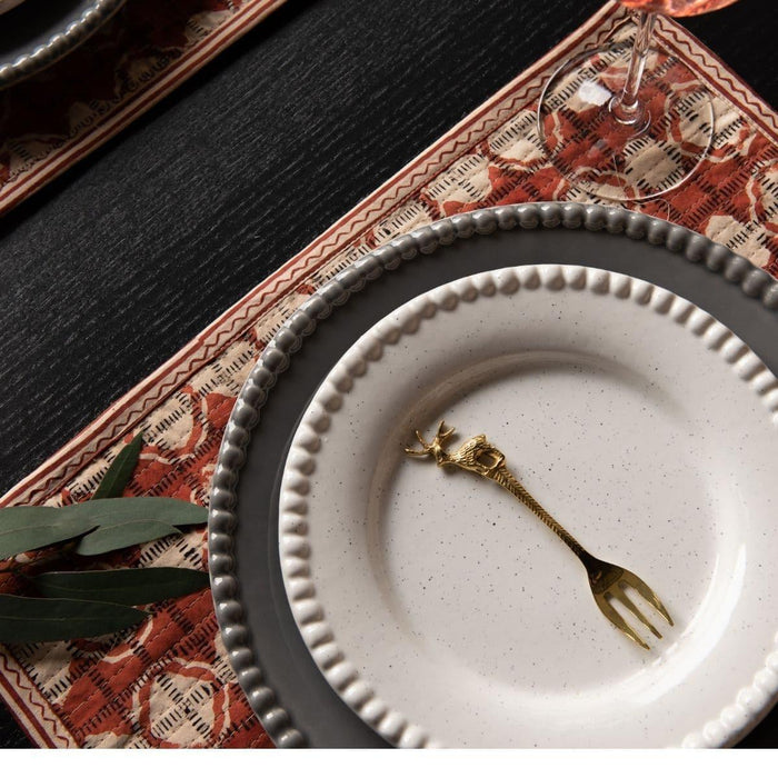 Daria dinerbord 28cm Clean Grey (set van 2) - Dinerborden - PotteryJo
