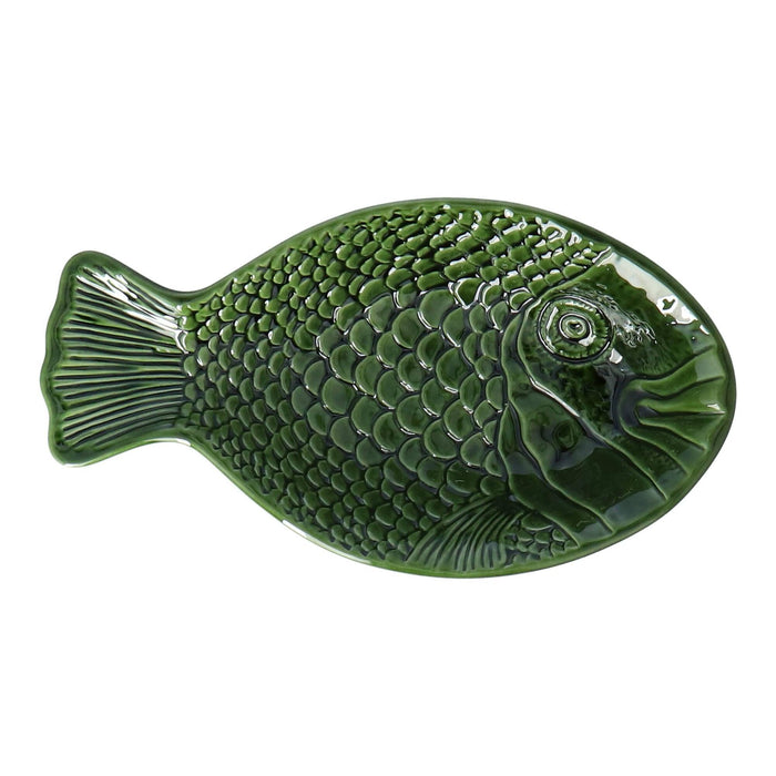 Diepe schaal Fish groen 32,5cm - Schalen - Duro Ceramics
