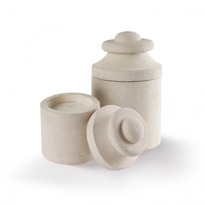 Geurkaars Bougie Travertin Agafay Cactus Medium - Kaarsen - Côté Bougie