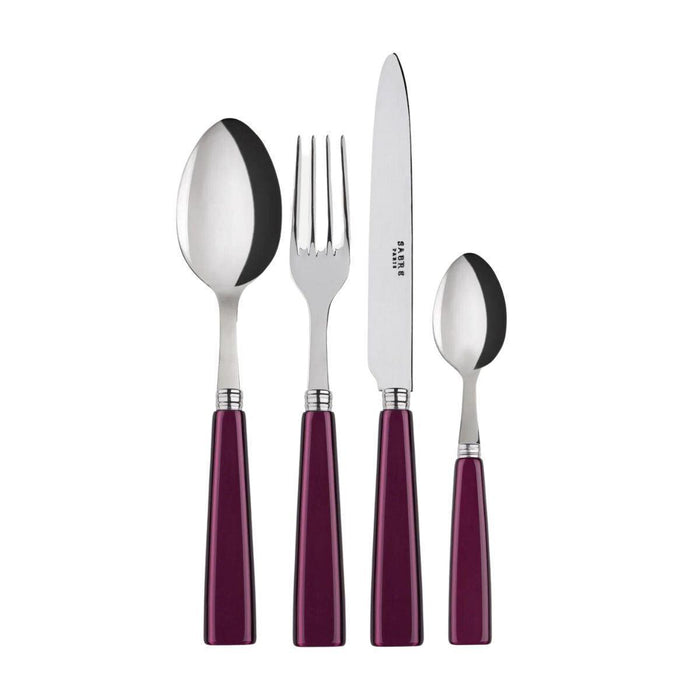 Icône bestekset 4 - delig Aubergine - Besteksets - Sabre