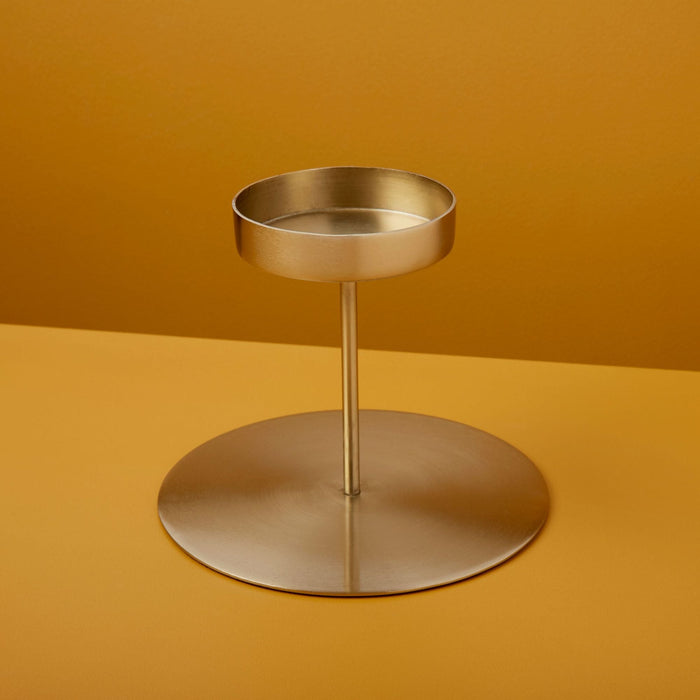 Kandelaar Kent goudkleurig 15cm - Kandelaren - Be Home