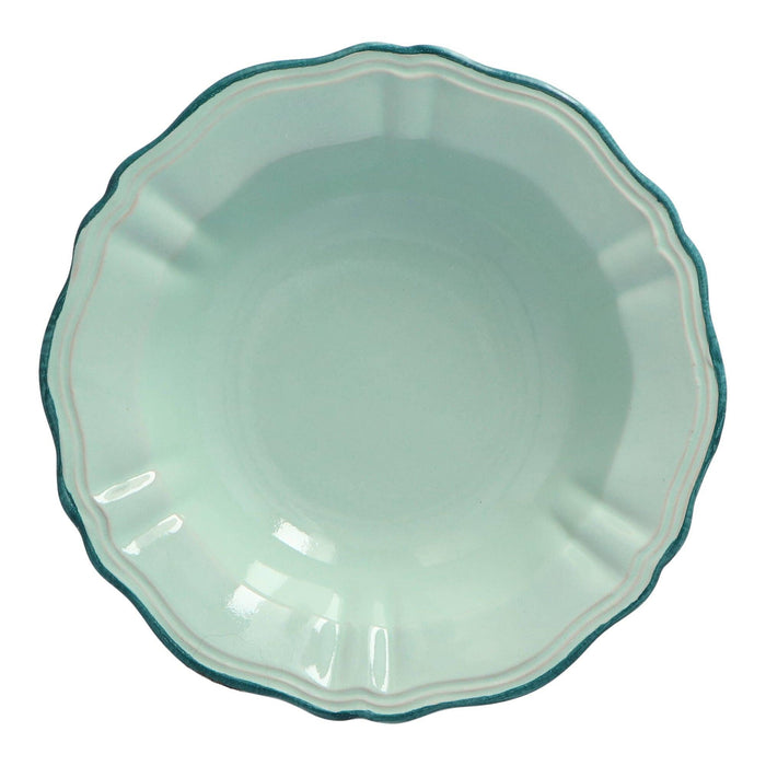 Kom Baccellato Acquamarine met Emerald rand 19cm - Kommen - Enza Fasano