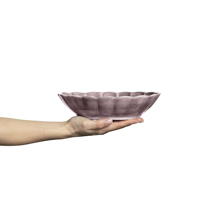 Kom Oyster 23cm plum - Kommen - Mateus
