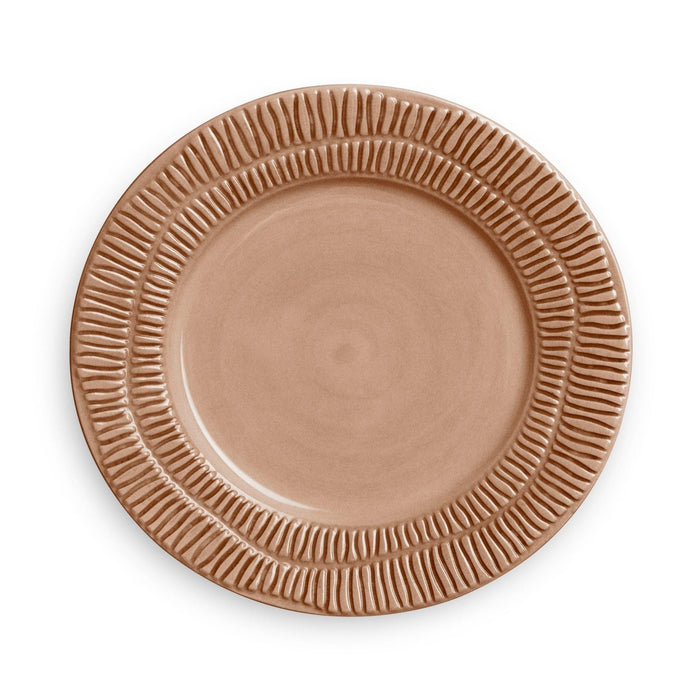 Ontbijtbord Stripes 20cm cinnamon - Kleine borden - Mateus