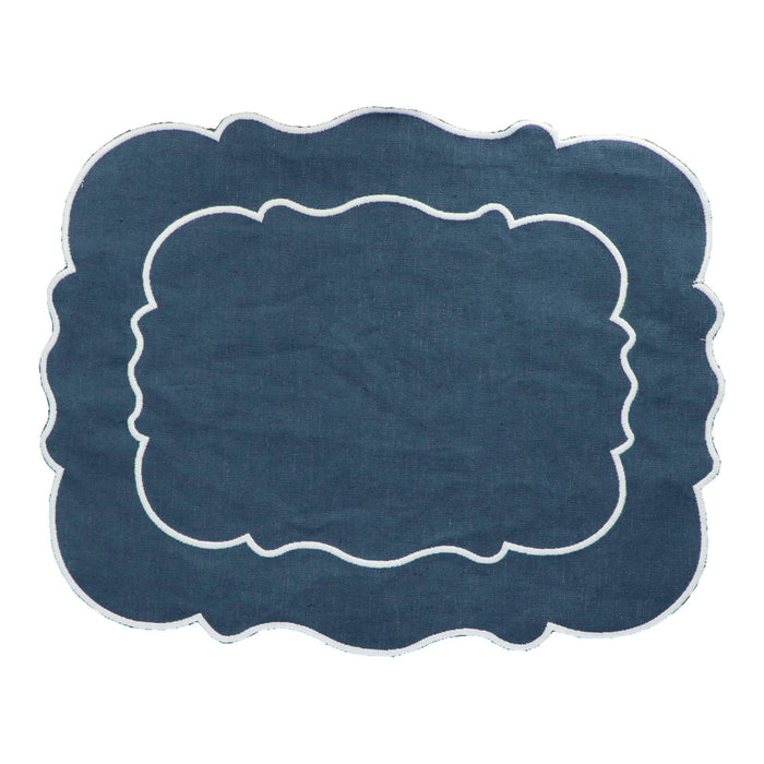 Placemat Navy Blue 45x37cm - Placemats - Mahe Homeware