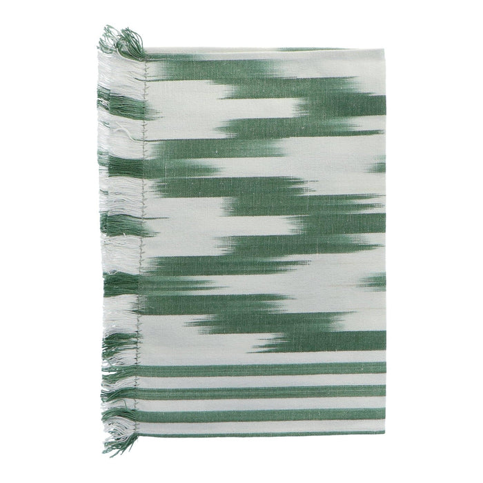 Placemat rafelrand Green Olive motief 236 50x35cm - Placemats - Teixits Vicens