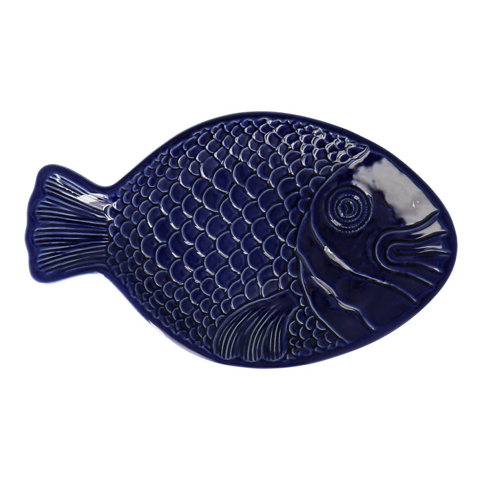 Schaal Fish blauw 36cm - Schalen - Duro Ceramics