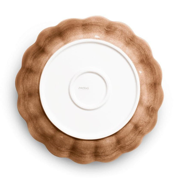 Schaal Oyster 31cm cinnamon - Schalen - Mateus