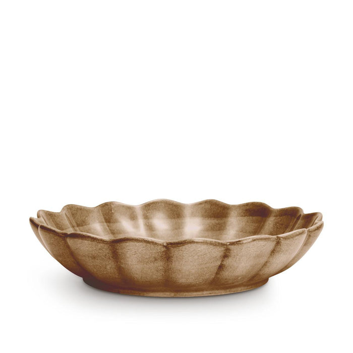 Schaal Oyster 31cm cinnamon - Schalen - Mateus