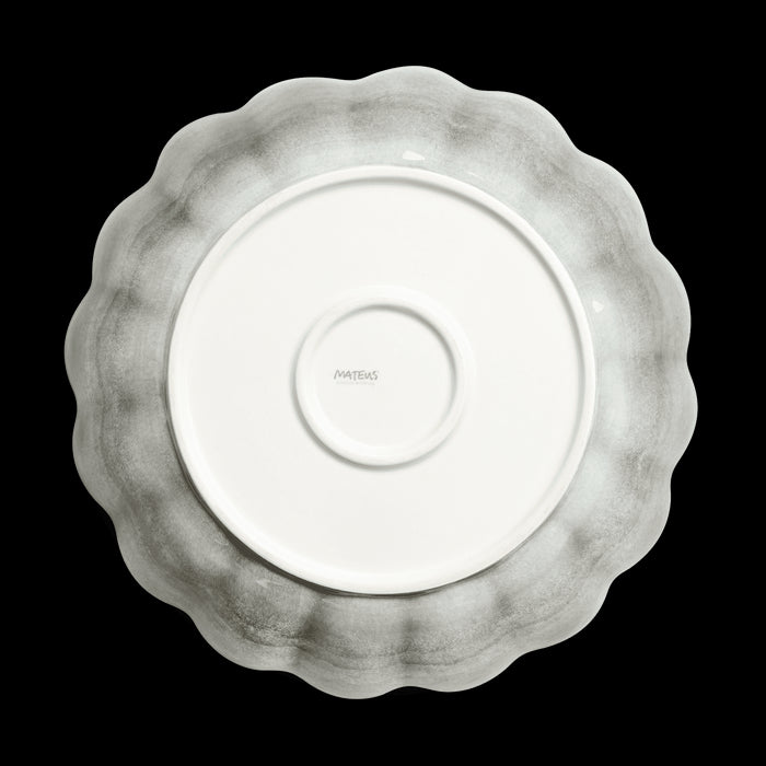 Schaal Oyster 31cm grey - Schalen - Mateus