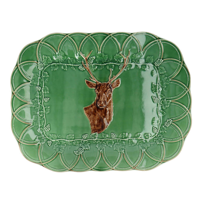 Serveerplateau hert 47,5cm - Schalen - Bordallo Pinheiro