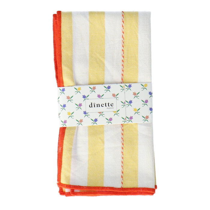 Servet Margritte Yellow 40cm (set van 2) - Servetten - Maison Dinette