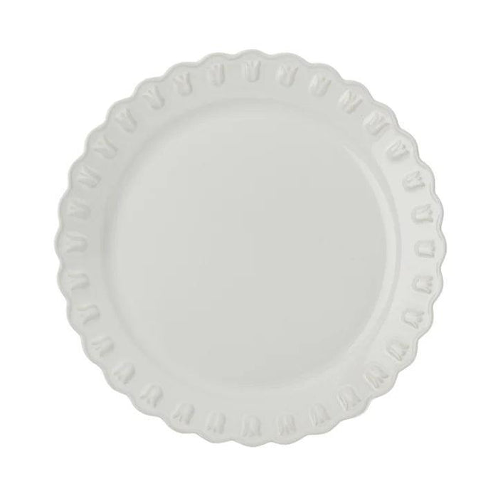 Tulipa dinerbord 26cm White (set van 2) - Dinerborden - PotteryJo