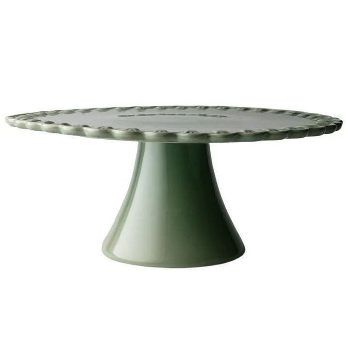 Tulipa taartplateau Verona Green 30cm - Taartplateaus - PotteryJo