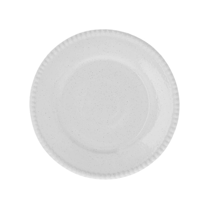 Daria dinerbord 28cm Cotton White Shiny (set van 2) - Dinerborden - PotteryJo
