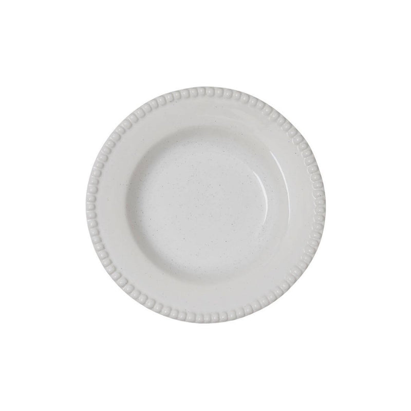 Daria Suppenteller 26cm Cotton White Shiny (2er Set) - Tiefe Teller - PotteryJo