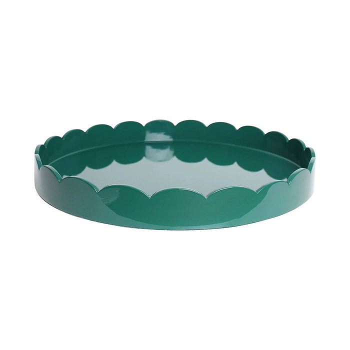 Tablett Racing Green Saint - Jakobsmuschel rund 50cm - Schalen - Addison Ross