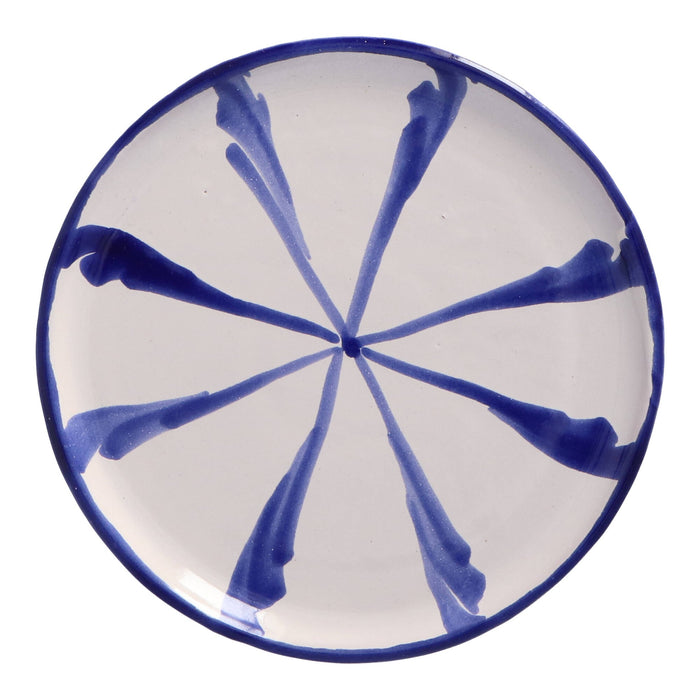 Gebaksbordje streep blauw 15cm - Kleine borden - Lenta Living