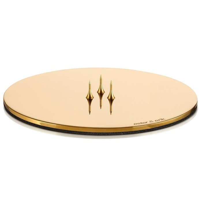 Kerzenteller gold glänzend 12cm - Kerzenständer - Ester & Erik