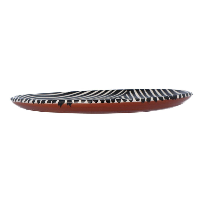 Ontbijtbord met criss-cross patroon zwart 23cm Casa Cubista - FOODIES IN HEELS