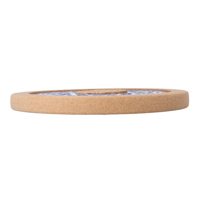 Pannenonderzetter kurk kobaltblauw 19cm - Pannenonderzetters - Duro Ceramics