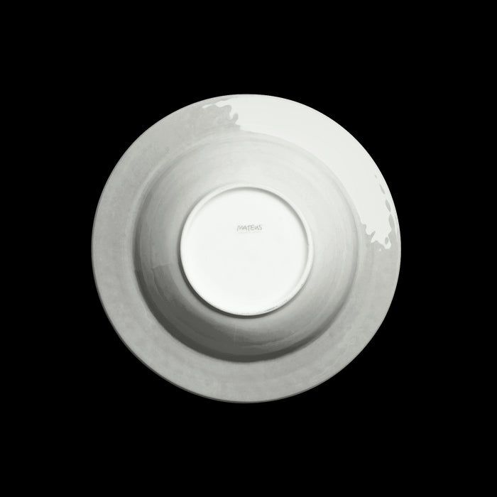 Pastabord Bubble 25cm grey - Diepe borden - Mateus