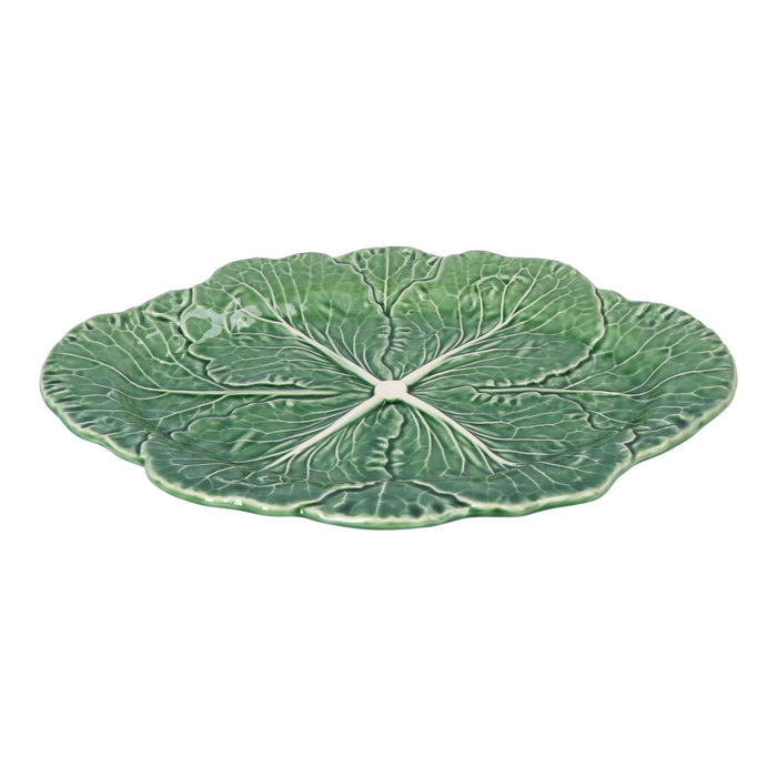 Saladeschaal ovaal groen koolblad 37,5cm - Schalen - Bordallo Pinheiro