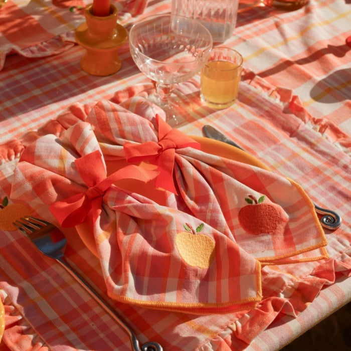Servet Delvaux Papaya 40cm (set van 2) - Servetten - Maison Dinette