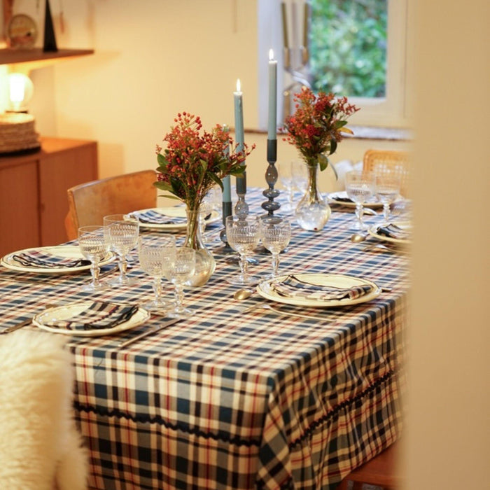 Tafelkleed Kinloch Blue 160x300cm - Tafelkleden - Maison Dinette