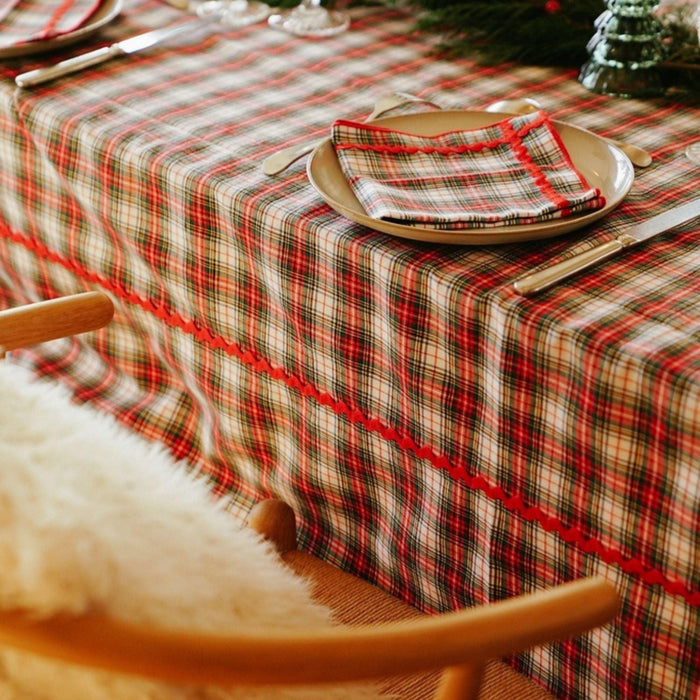 Tafelkleed Rudolph Red 170x250cm - Tafelkleden - Maison Dinette