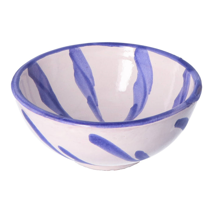 Tapas-Teller Granada gestreift blau 10cm - Schalen - Lenta Living