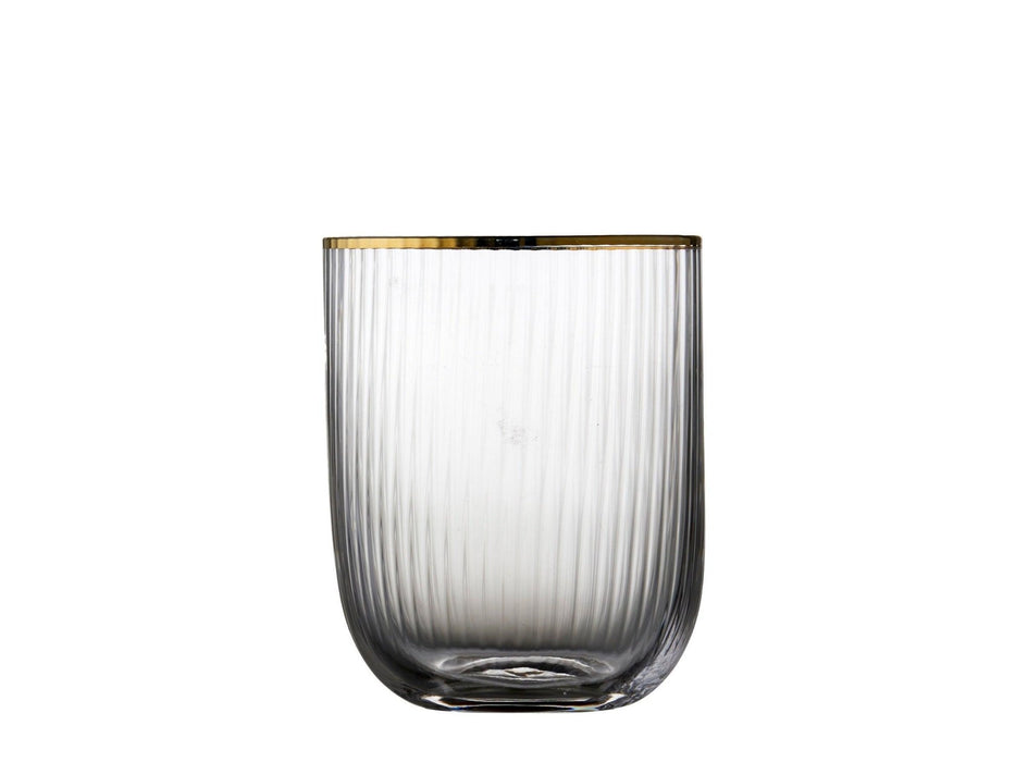 Waterglazen Palermo gold rim (set van 4) - Waterglazen - Lyngby Glas