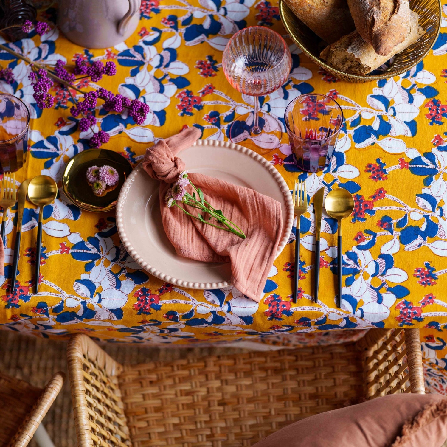 Kies een tafelkleed met patroon