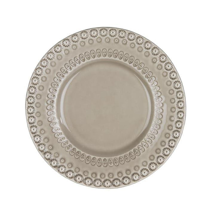 Daisy breakfast plate 22cm Greige (set of 2) - Small plates - PotteryJo