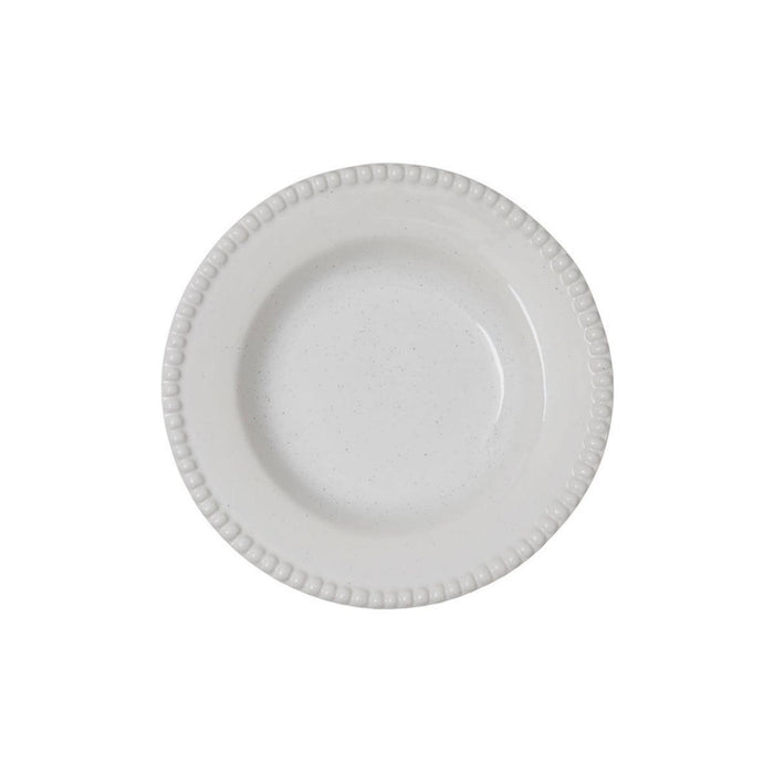 Daria soup plate 26cm Cotton White Shiny (set of 2) - Deep plates - PotteryJo