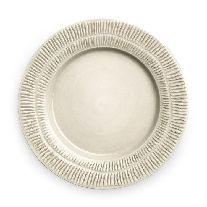 Dinner plate Stripes 28cm sand - Dinner plates - Mateus