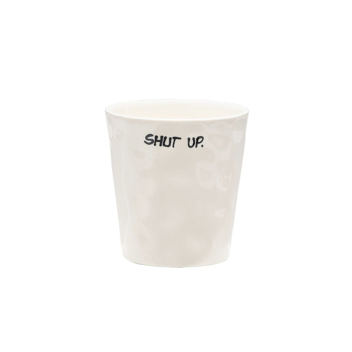 Koffiekop Shut Up 7,6cm - Kopjes - Anna + Nina