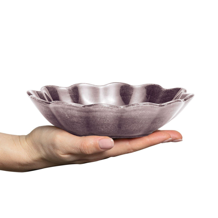 Kom Oyster 18cm plum - Kommen - Mateus