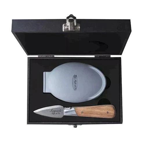 Luxury Line oyster gift set oak in deluxe case - Kitchen accessories - Laguiole Style de Vie