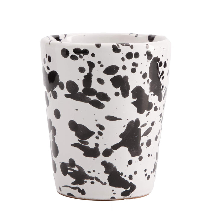Mug white black splashes Smammriato - Cups - Enza Fasano
