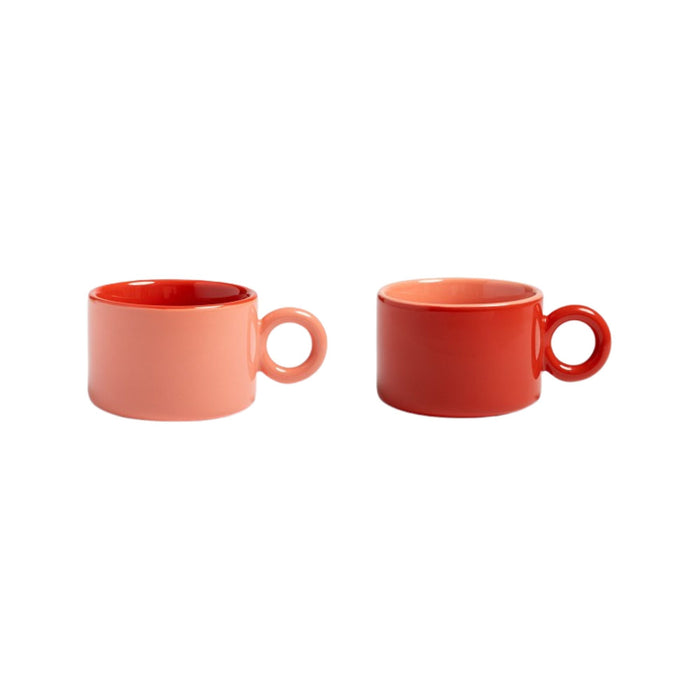 Mokken Chiquito Red (set van 2) - Kopjes - &Klevering