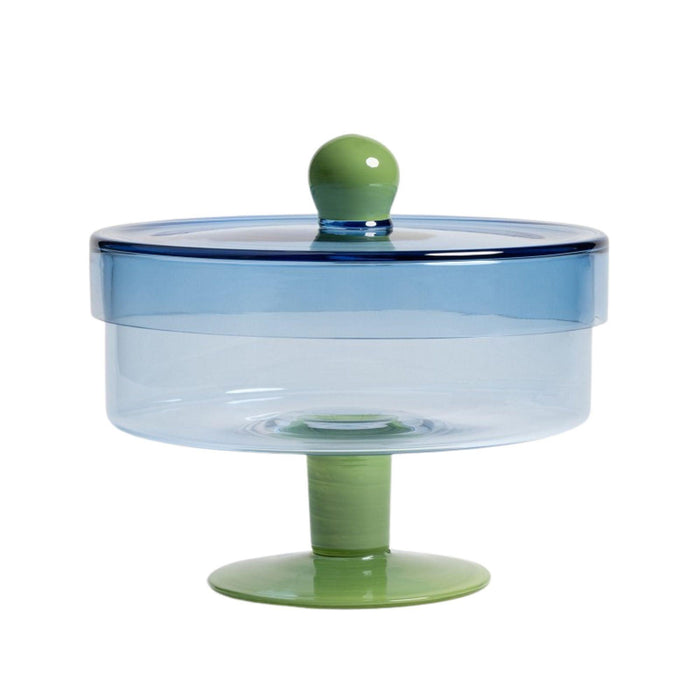 Storage jar glass blue - Storage jars - &Klevering