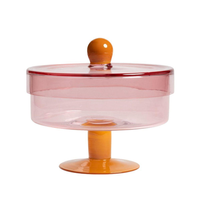 Storage jar glass pink - Storage jars - &Klevering
