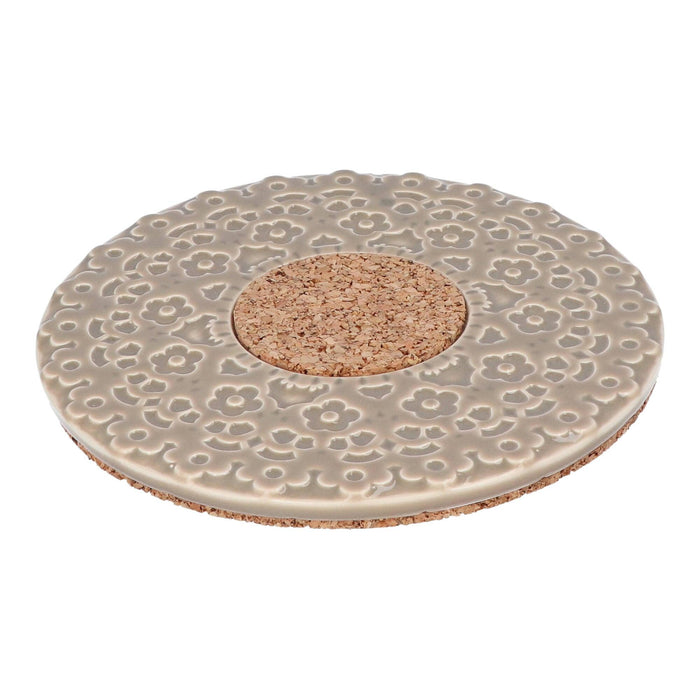 Pannenonderzetter kurk beige 17cm - Pannenonderzetters - Duro Ceramics
