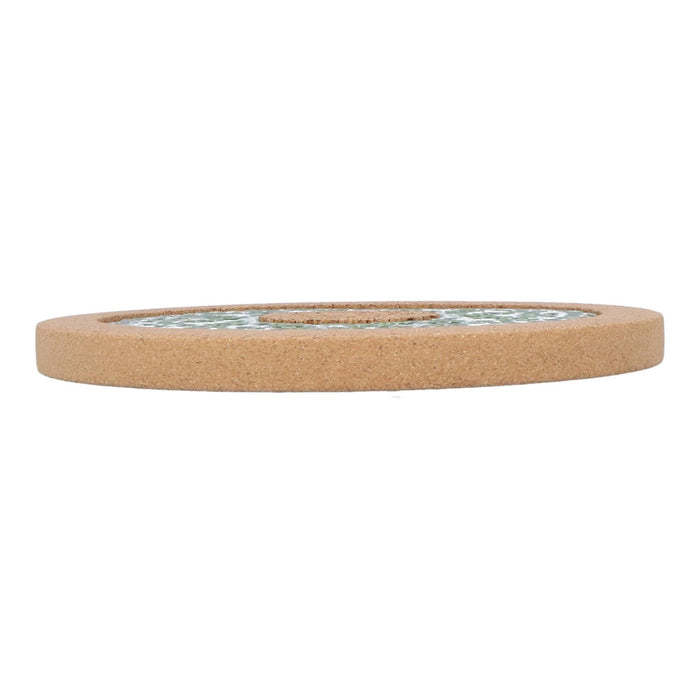 Pannenonderzetter kurk groen 19cm - Pannenonderzetters - Duro Ceramics