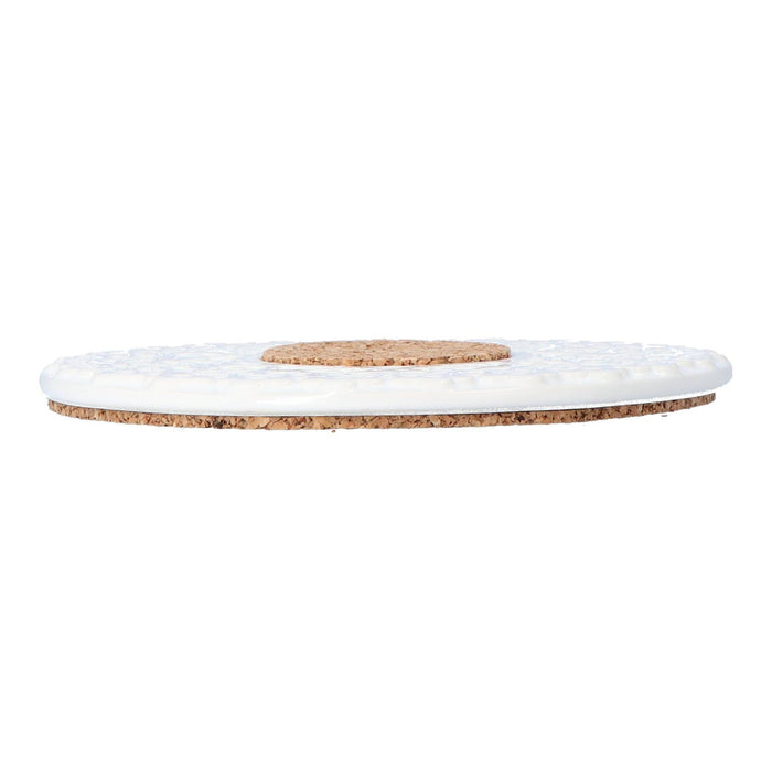Pannenonderzetter kurk wit 17cm - Pannenonderzetters - Duro Ceramics