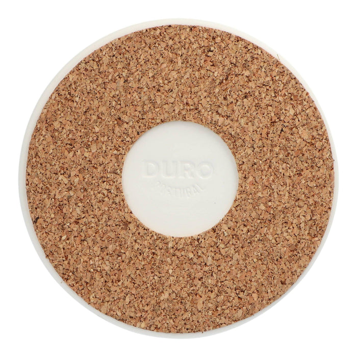 Pannenonderzetter kurk wit 17cm - Pannenonderzetters - Duro Ceramics